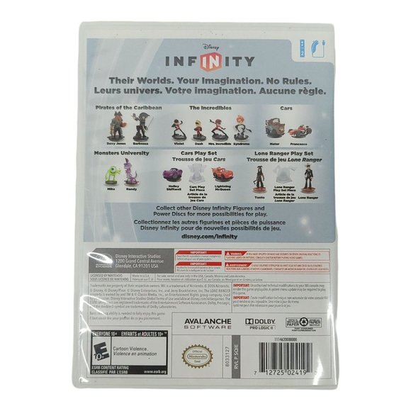 Nintendo Wii Disney Infinity Video Game Jewel Case Complete Manual Tested Works - Picture 2 of 8